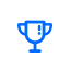 icon blue trophy